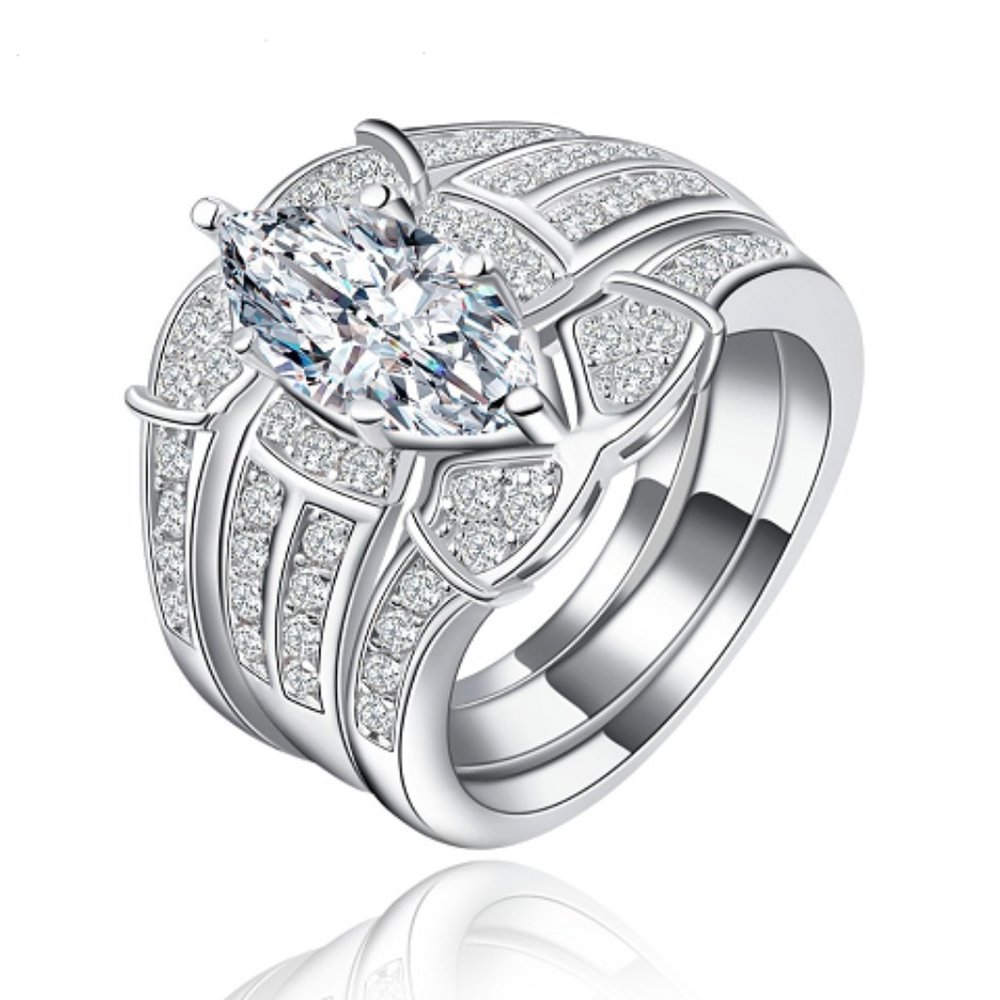 Engagement Rings For Women Water Drop Zircon